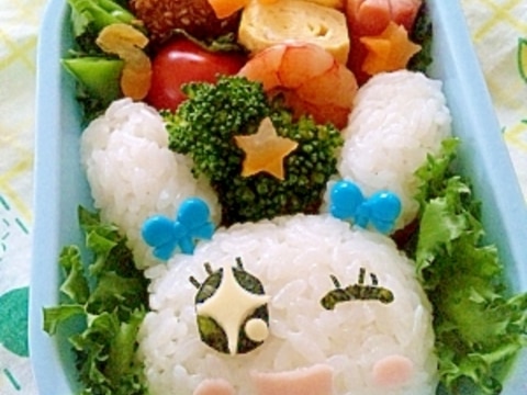 簡単キャラ弁☆たまごっち　ラブリっち♡のお弁当